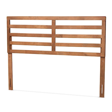 Baxton Studio Akemi Modern and Contemporary Ash Walnut Finished Wood Full Size Headboard 182-11105-Zoro